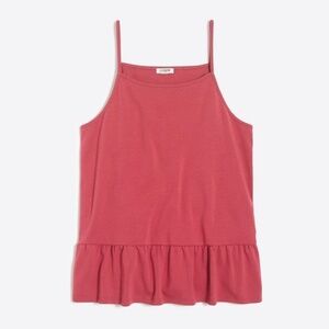 J. Crew Ruffle Peplum Cami Tank Top